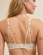 Sunnie Bloom Lace Demi Push Up Bra - Vintage Vanilla