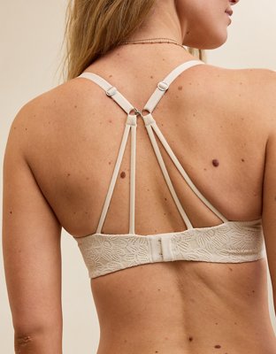Sunnie Bloom Lace Demi Push Up Bra - Vintage Vanilla