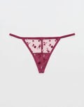 Show Off Embroidery String Thong Underwear - Autumn Jam