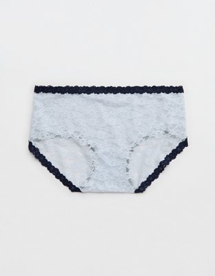 Show Off Vintage Lace Boybrief Underwear - Misty Sky
