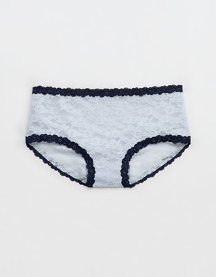 Show Off Vintage Lace Boybrief Underwear - Misty Sky