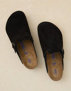 Birkenstock Men's Boston Soft Footbed Clog - Black