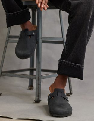 Birkenstock Men's Boston Soft Footbed Clog - Black