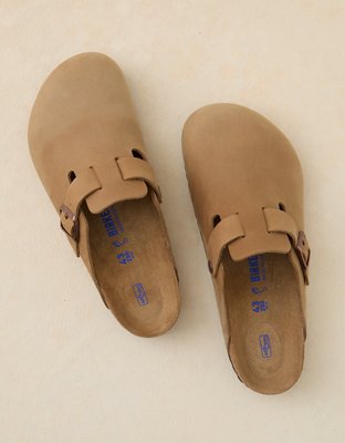 Birkenstock Men's Boston Soft Footbed Clog - Tan