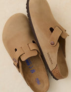 Birkenstock Men's Boston Soft Footbed Clog - Tan