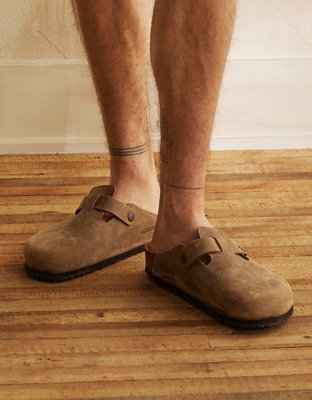 Birkenstock Men's Boston Soft Footbed Clog - Tan