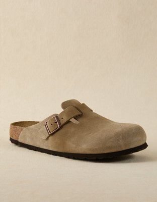 Birkenstock Men's Boston Soft Footbed Clog - Taupe
