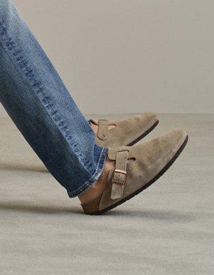 Birkenstock Men's Boston Soft Footbed Clog - Taupe