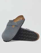 Birkenstock Men's Boston Soft Footbed Clog - Steel Blue