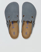 Birkenstock Men's Boston Soft Footbed Clog - Steel Blue