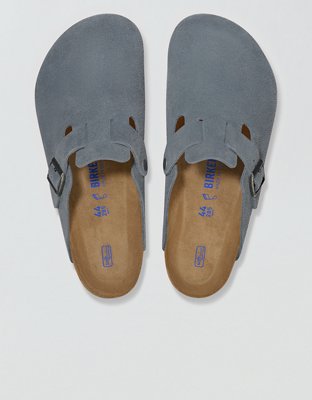 Birkenstock Men's Boston Soft Footbed Clog - Steel Blue