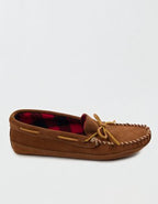 Minnetonka Men's Double Bottom Fleece Slipper - Brown