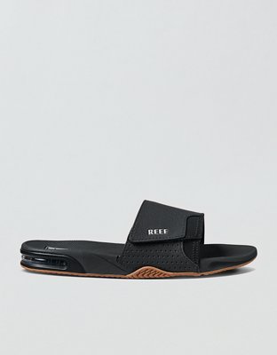 Reef Men's Fanning Slide Sandal - Black