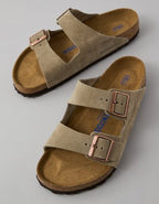 Birkenstock Men's Arizona Suede Sandal - Taupe