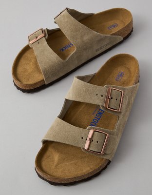 Birkenstock Men's Arizona Suede Sandal - Taupe