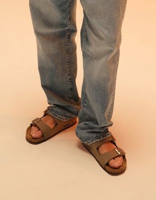 Birkenstock Men's Arizona Suede Sandal - Taupe