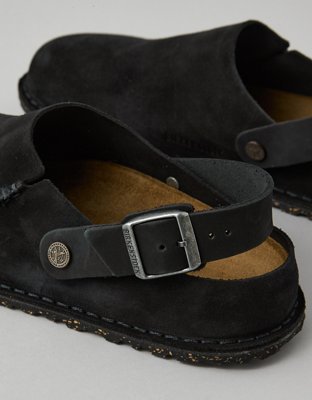 Birkenstock Men's Lutry Suede Sandal - Black