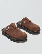Dr. Martens Men's Zebzag Slingback Platform Mule Shoe - Brown