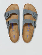 Birkenstock Men's Arizona Soft Footbed Sandal - Steel Blue