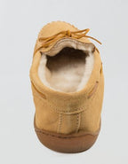 Minnetonka Pile-Lined Hardsole Slipper - Tan