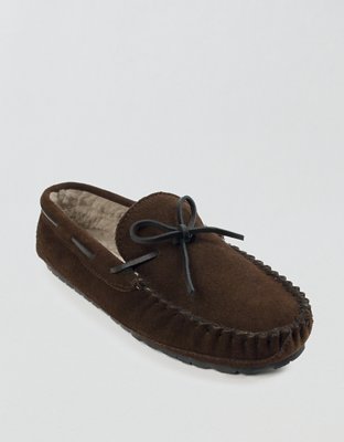 Minnetonka Casey Moccasin Slipper - Chocolate