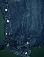 AE77 Premium Denim Workshirt - Medium Wash