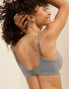 Superchill Wireless Lightly Lined Bra - Dark Heather Gray