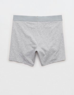 Superchill Cotton High Waisted Boyshort Underwear - Medium Heather Gray