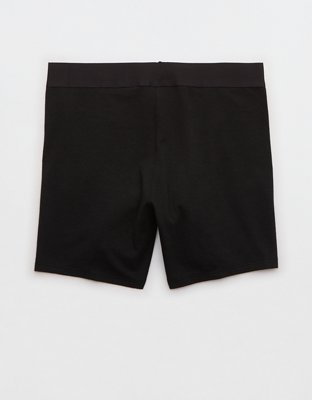 Superchill Cotton High Waisted Boyshort Underwear - True Black
