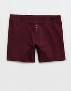 Superchill Cotton High Waisted Boyshort Underwear - Royal Berry