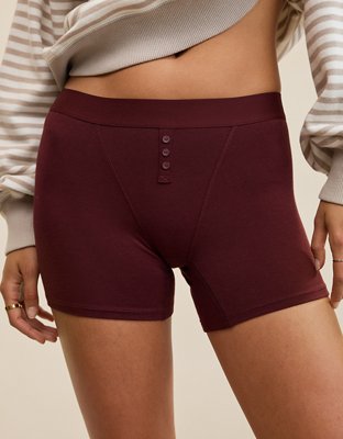Superchill Cotton High Waisted Boyshort Underwear - Royal Berry