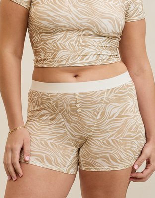 Superchill Cotton High Waisted Boyshort Underwear - Toasted Almond