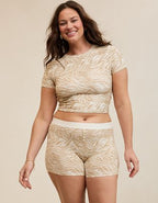 Superchill Cotton High Waisted Boyshort Underwear - Toasted Almond