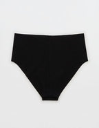 Superchill No Show Cotton Mid Rise Cheeky Underwear - True Black