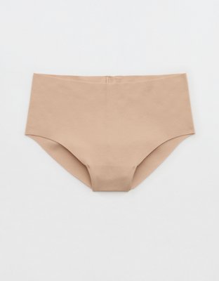 Superchill No Show Cotton Mid Rise Cheeky Underwear - Sands
