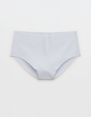 Superchill No Show Cotton Mid Rise Cheeky Underwear - Misty Sky
