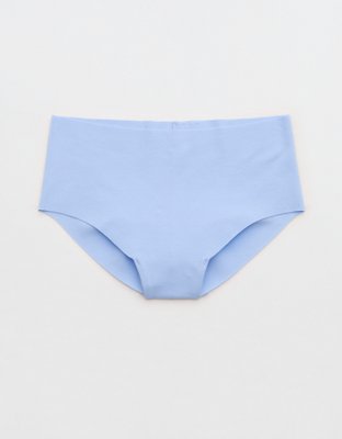 Superchill No Show Cotton Mid Rise Cheeky Underwear - Cloudy Blue