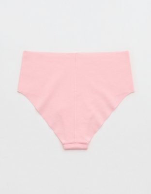 Superchill No Show Cotton Mid Rise Cheeky Underwear - Club Pink