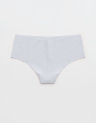 Superchill No Show Cotton Mid Rise Thong Underwear - Misty Sky