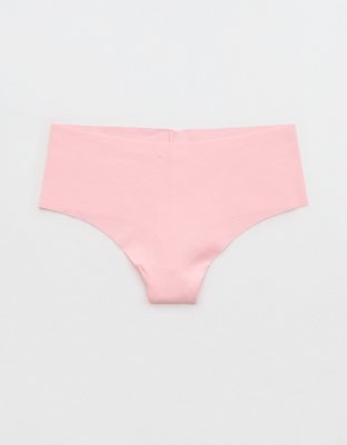 Superchill No Show Cotton Mid Rise Thong Underwear - Club Pink
