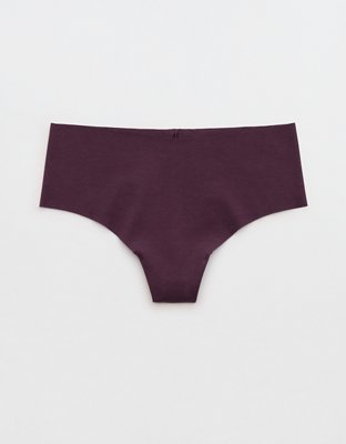 Superchill No Show Cotton Mid Rise Thong Underwear - Cool Berry