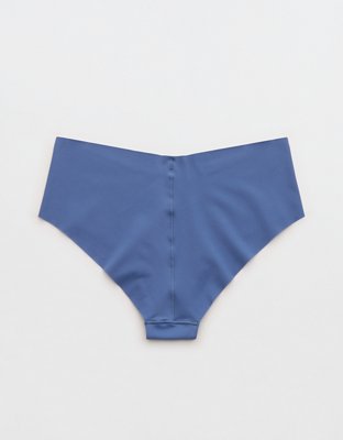 SMOOTHEZ No Show Cheeky Underwear - Marbled Blue