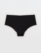SMOOTHEZ No Show Mid Rise Thong Underwear - True Black