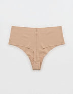 SMOOTHEZ No Show Mid Rise Thong Underwear - Sands