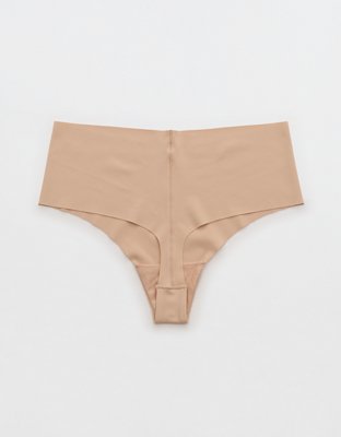 SMOOTHEZ No Show Mid Rise Thong Underwear - Sands