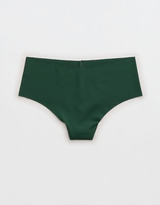 SMOOTHEZ No Show Mid Rise Thong Underwear - Rugged Green