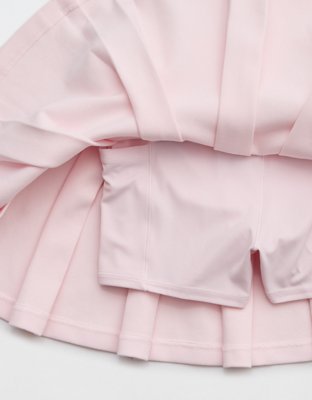OFFLINE By Aerie ChillUp Cotton Pleated Skort - Pink Petal