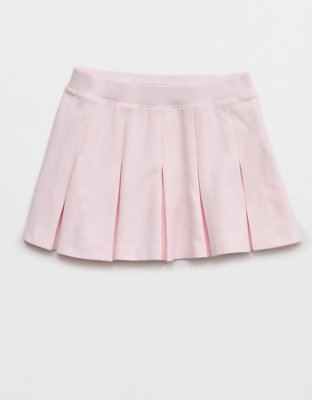 OFFLINE By Aerie ChillUp Cotton Pleated Skort - Pink Petal
