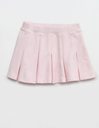 OFFLINE By Aerie ChillUp Cotton Pleated Skort - Pink Petal