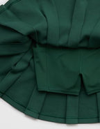 OFFLINE By Aerie ChillUp Cotton Pleated Skort - Rugged Green